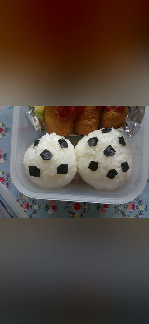 World Cup footballs for lunch! wallpaper in slate and sage green tones, Full HD, 4:3 format for phone