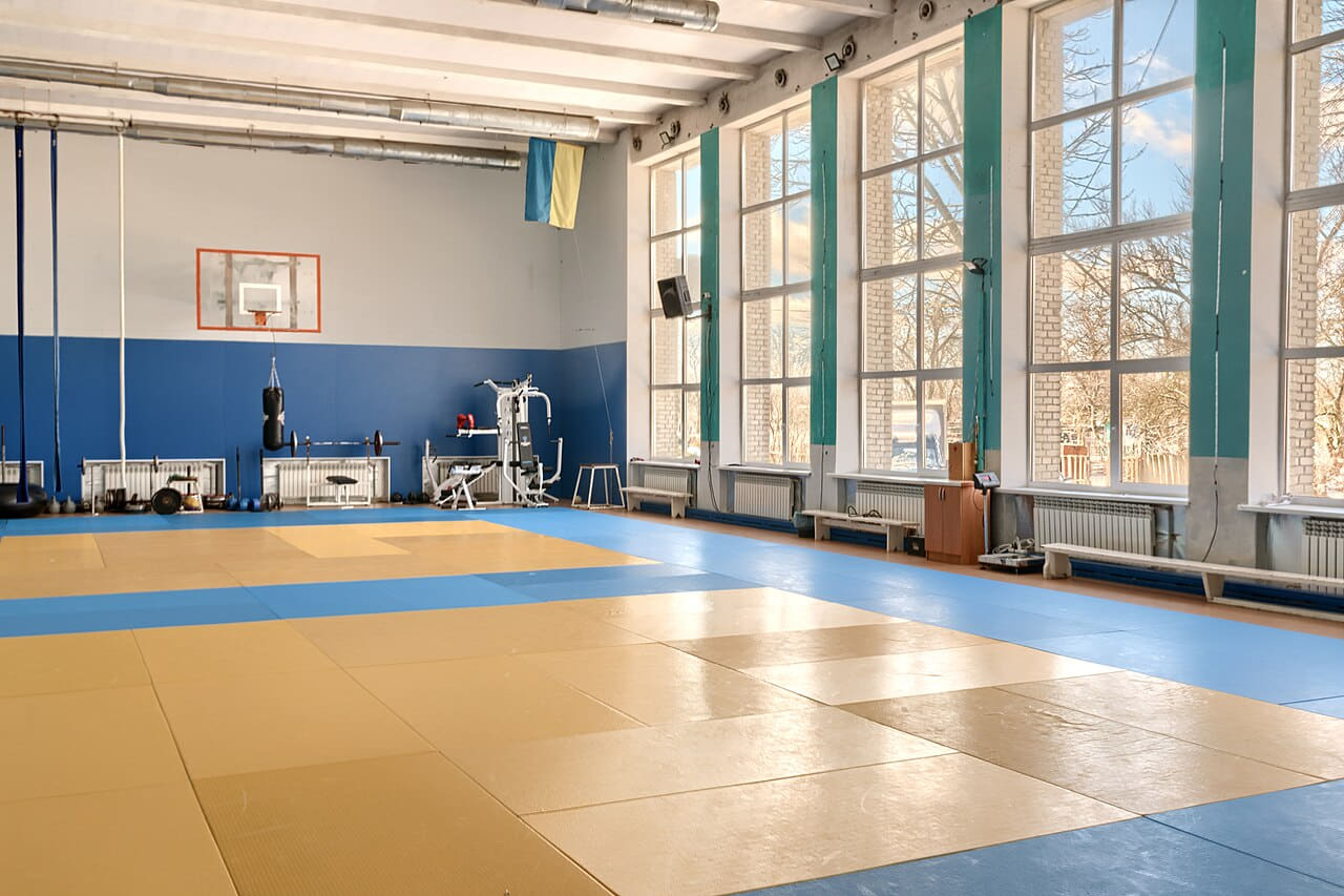Wrestling gym 15 wallpaper in blush and sand tones, Full HD, 4:3 format for phone
