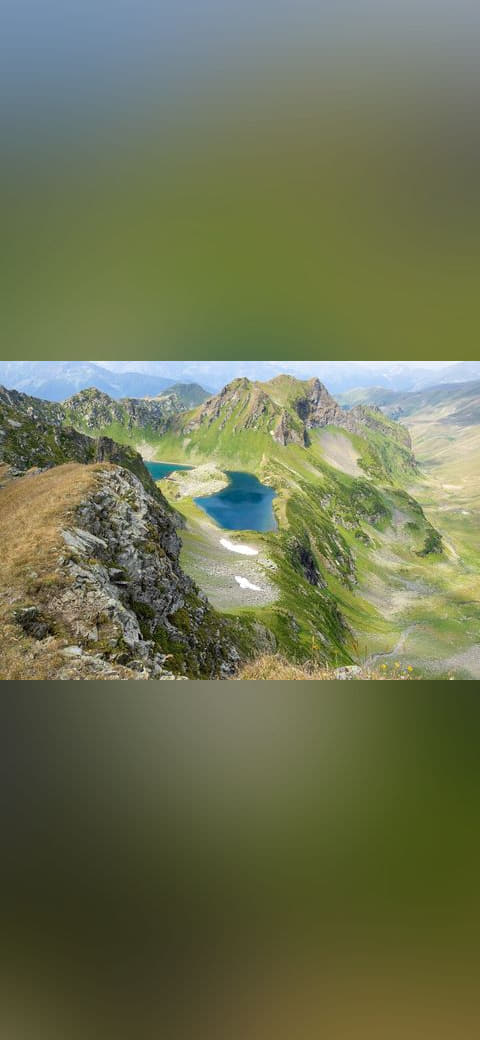 Zagedan Ridge, Zagedan Valley, Caucasus 2 wallpaper in sage green and sage green tones, Full HD, 4:3 format for desktop