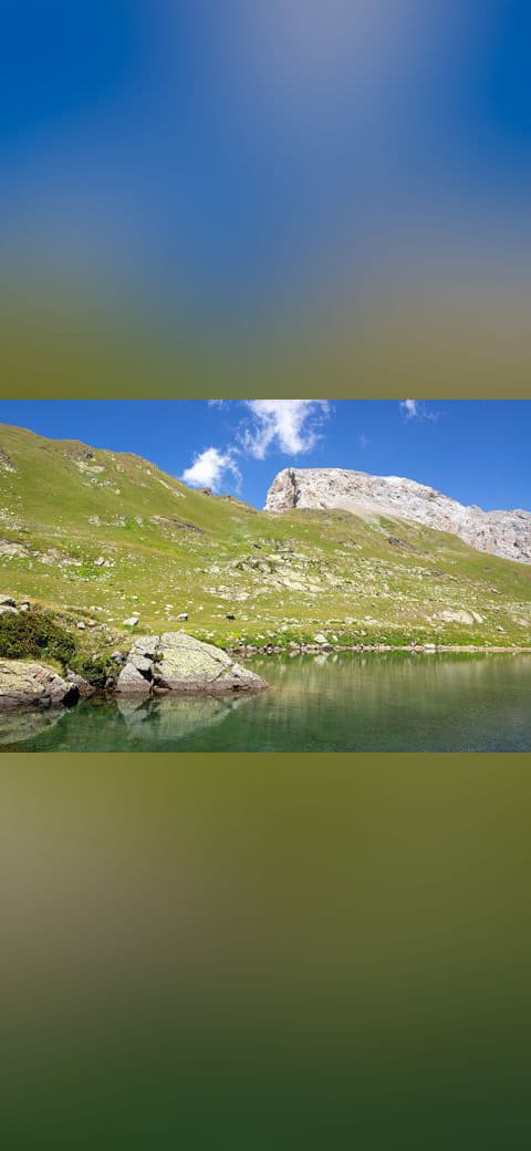 Zagedan Rock, Atsgara Valley, Karachay-Cherkessia,… wallpaper in sage green and sage green tones, Full HD, 4:3 format for desktop